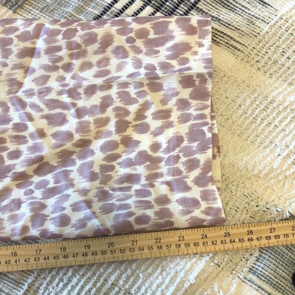 NWT J Crew Pleated Linen Blend Wide Leg Pants Sz 8 Lilac Giraffe Print Lined - Picture 9 of 11
